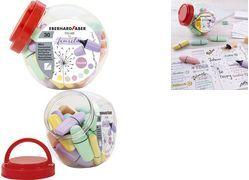 EBERHARD FABER Textmarker Mini Pastell, 30er Bonboniere Kunststoff-Bonbonglas, Keilspitze, Strichstärke: 2,0 - 1 Stück (551430)