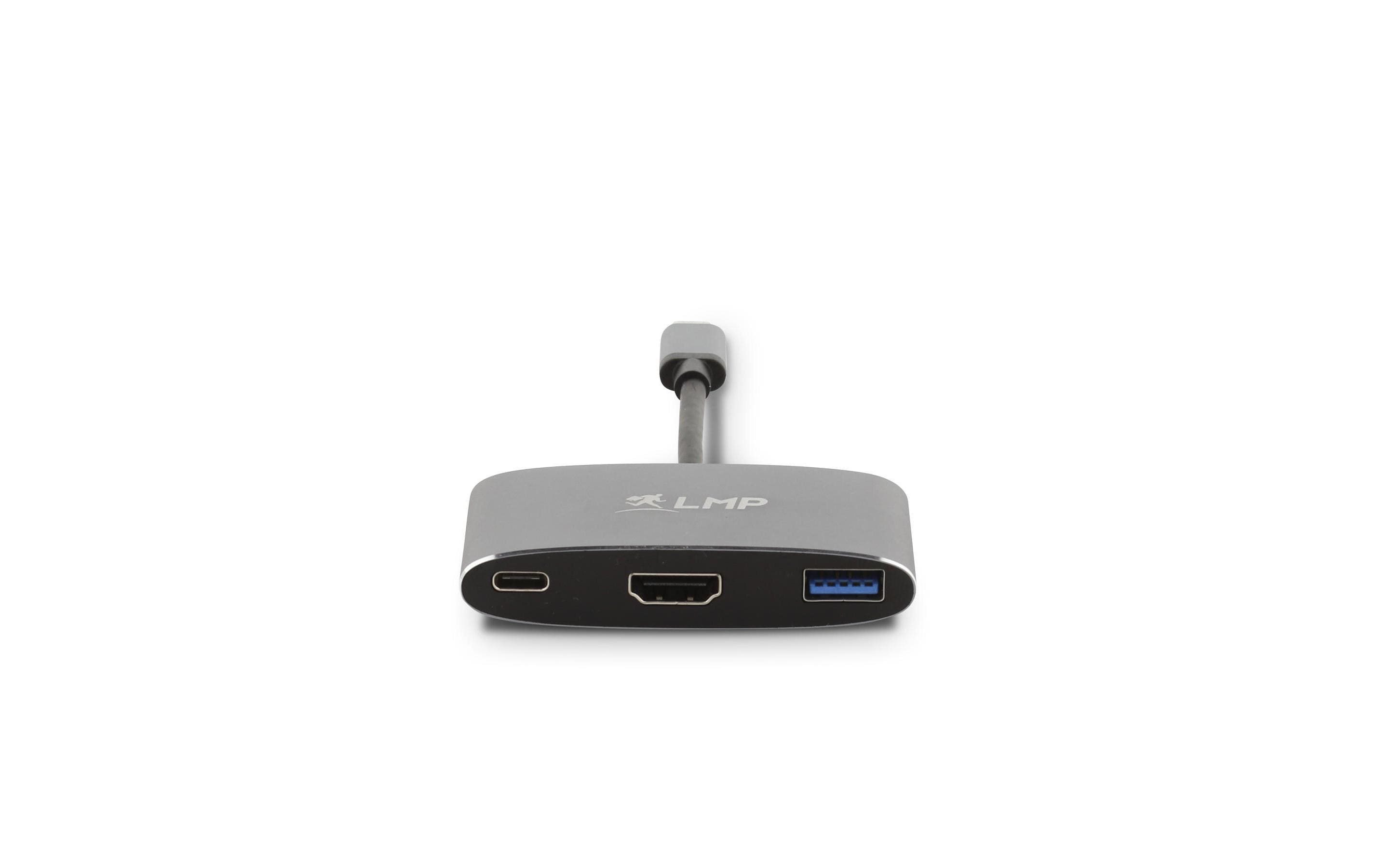 LMP USB-C Combo Multiadapter HDMI USB 3.0 USB-C Schwarz