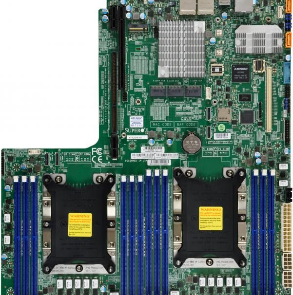 SUPERMICRO X11DDW NT Motherboard Socket P 2 Unterstützte CPUs C622 USB 3.0 2 x 10 Gigabit LAN Onboard Grafik  - Onlineshop JACOB Elektronik