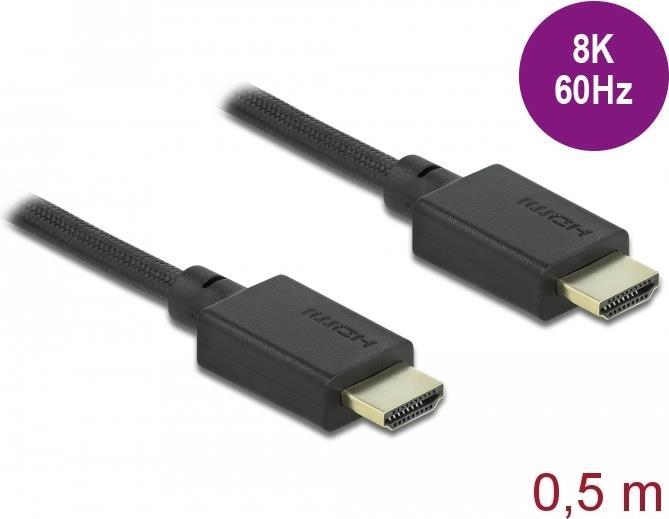 DeLOCK 85386 HDMI-Kabel 0,5 m HDMI Typ A (Standard) Schwarz (85386)