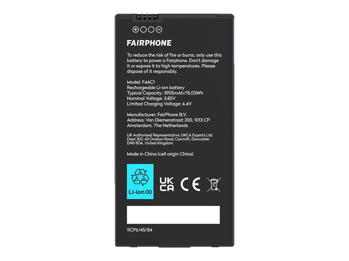 Fairphone F4BATT-1ZW-WW1 Akku für Fairphone 4 3905 mAh Schwarz