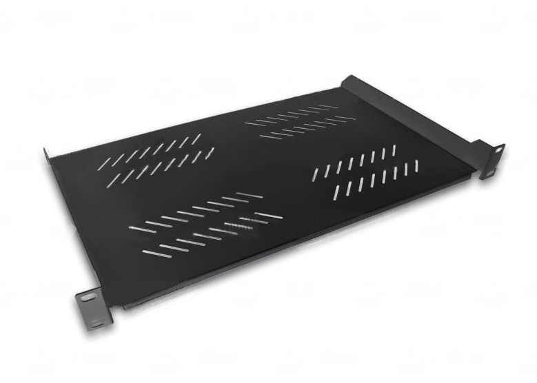 Wirewin SHELF 400 BL Rackfachboden 1U 19" 50 kg Schwarz