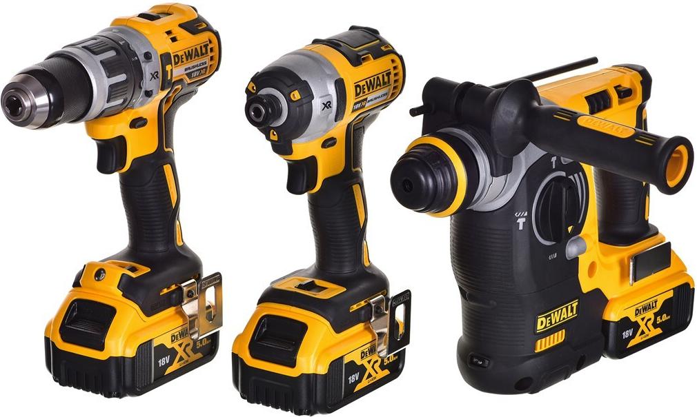 DeWalt DCK368P3T 18V Werkzeug-Set DCH273 + DCD796 + DCF887, 3x 4,0 Ah Akku