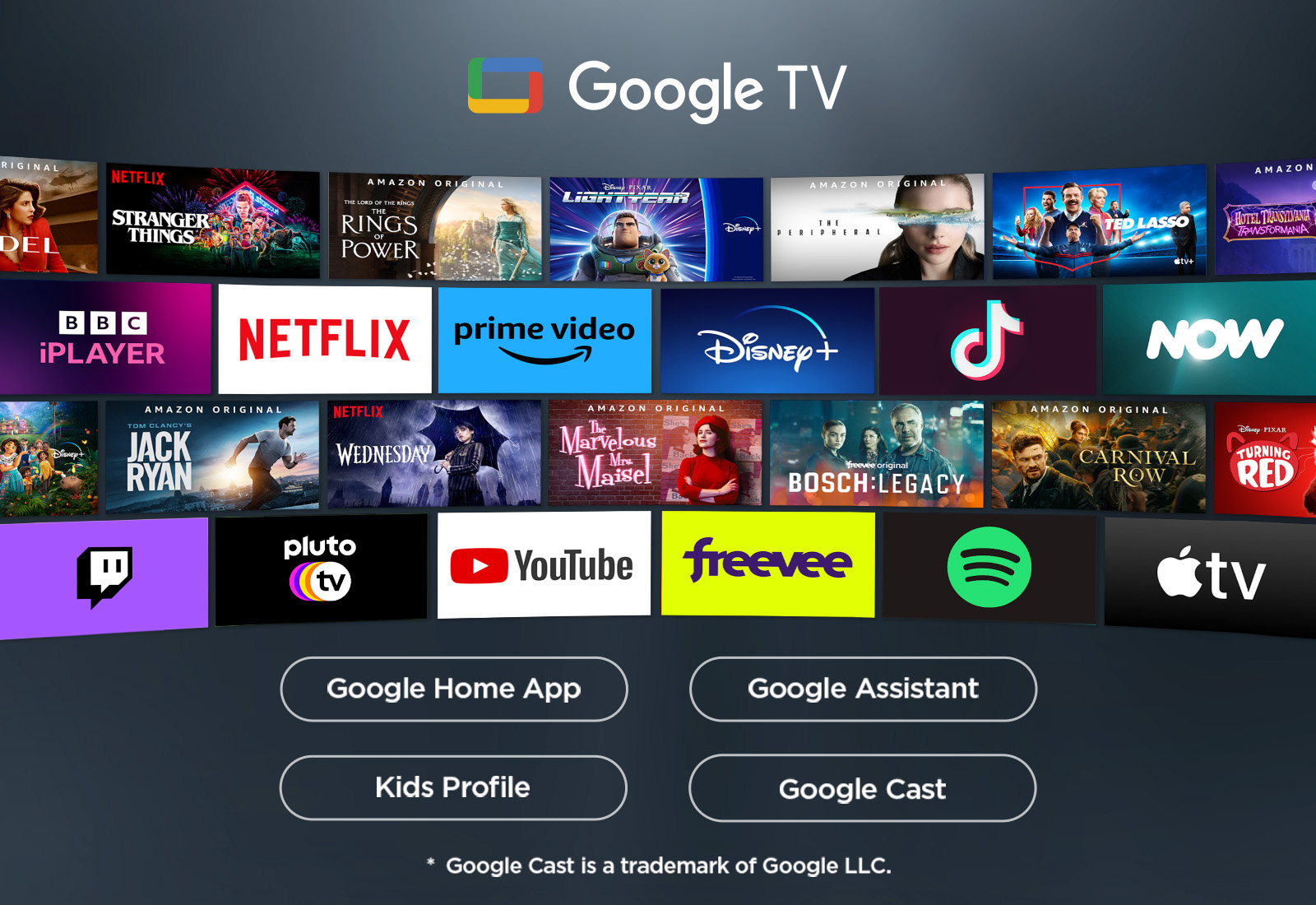 TCL 55V6C 55" 4K UHD Google TV HDMI 2.1 Dolby Vision HVA Metallisch