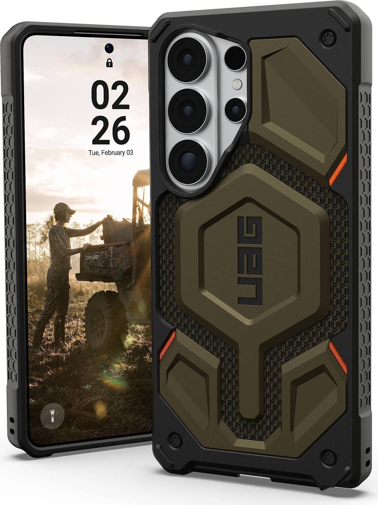 UAG Urban Armor Gear Monarch Pro Case mit Magnet-Modul | Samsung Galaxy S26 Ultra | kevlar element grün | 21451311397B (21451311397B)
