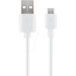 Goobay Micro USB Lade- und Synchronisationskabel, 2 m - für Android-Geräte (38666)