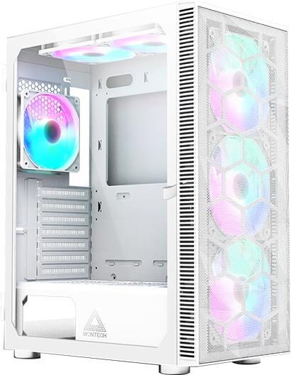 Montech X3 Mesh Midi-Tower, RGB, Tempered Glass -weiß (X3 MESH WH)