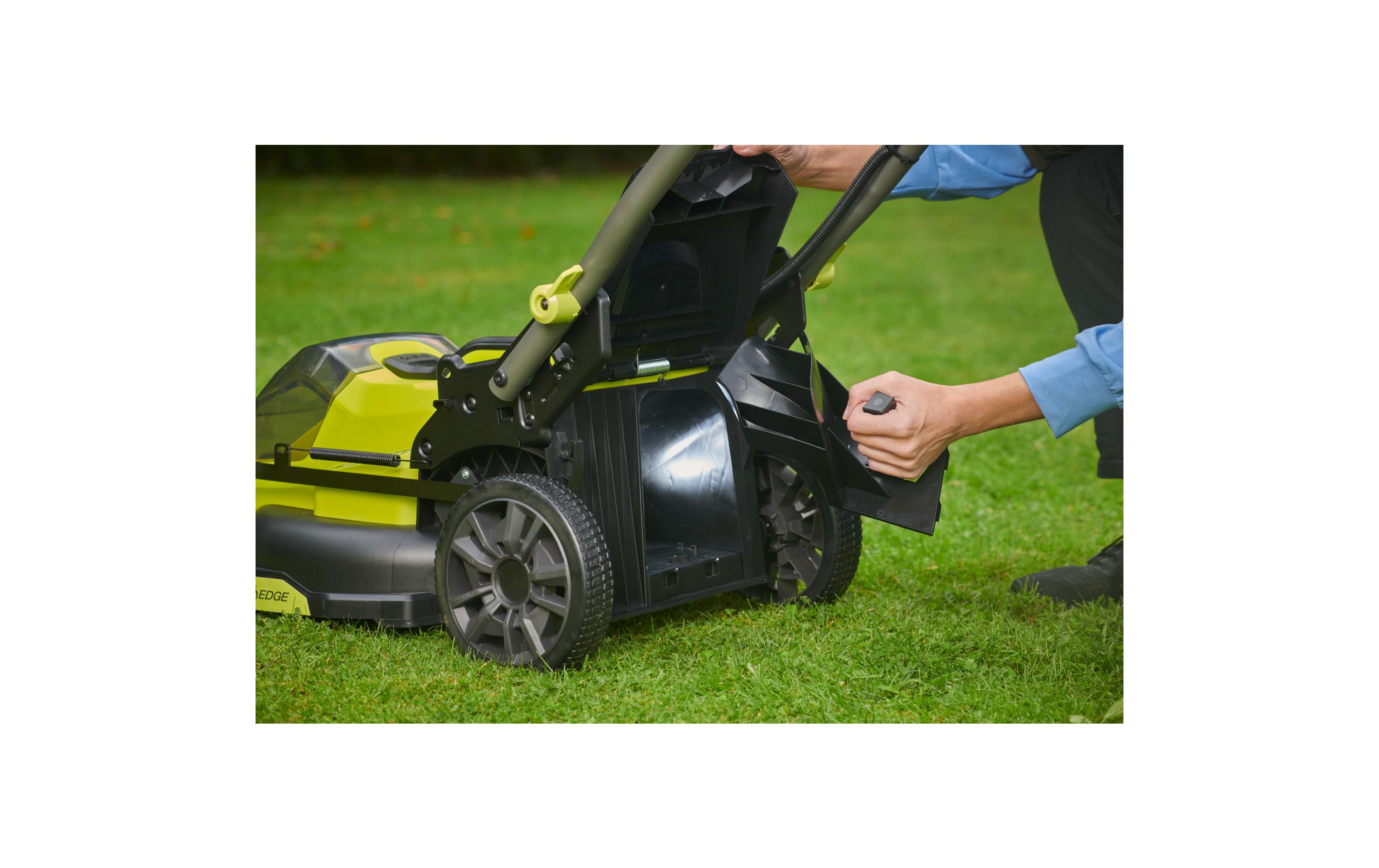 Ryobi RY18LMX40C-150 Akku-Rasenmäher 18 V 40 cm 5 Ah Li-Ion inkl. Akku & Ladegerät