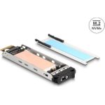 DeLOCK 47037 Hard Drive Backplane Speicherlaufwerkbehälter Schwarz - Metallisch (47037)