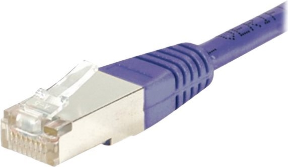 Patchkabel S/FTP, PiMF, CAT.6, violett, 0,7 m Patchkabel mit besonders schmalem Knickschutz (854453)