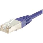 Patchkabel S/FTP, PiMF, CAT.6, violett, 0,7 m Patchkabel mit besonders schmalem Knickschutz (854453)