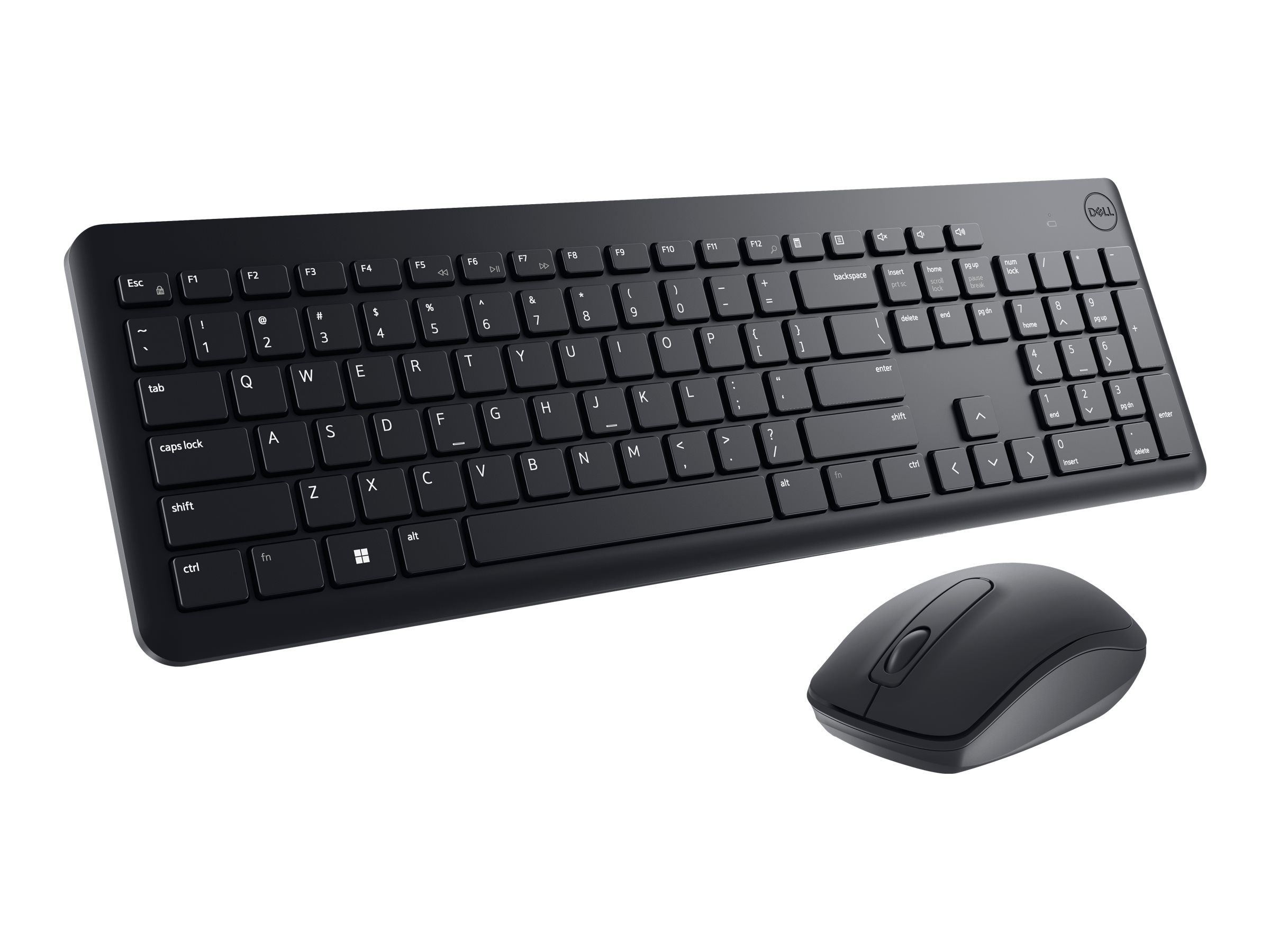 Dell Keyboard and Mouse KM3322W - Kabellos - 2,4 GHz - QWERTY - Schwarz