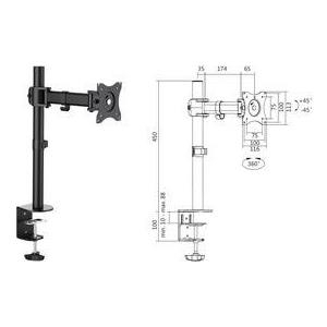 Logilink Verstellbarer Arm für LCD-Display (BP0020)