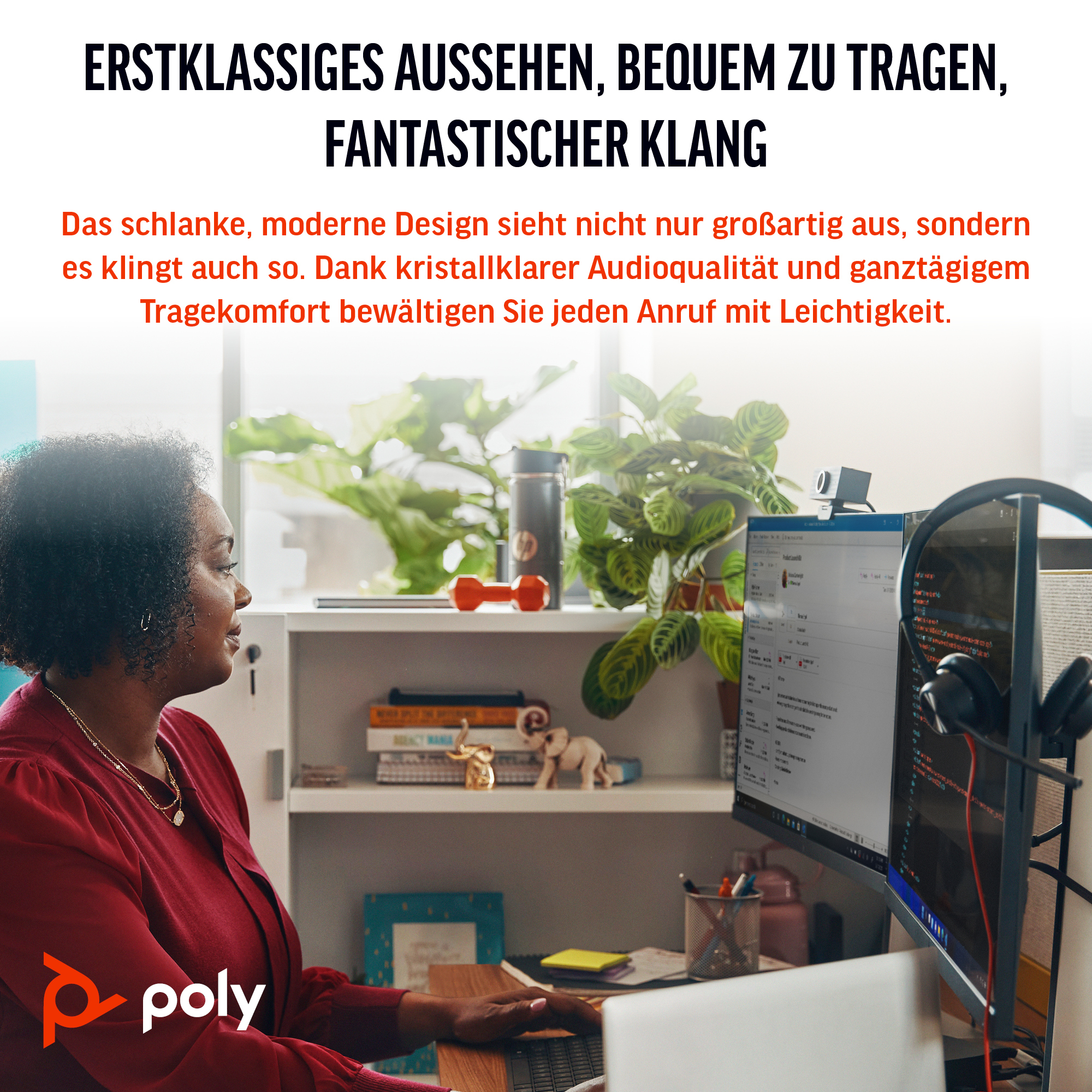 Poly Blackwire 3310-M Microsoft Teams Headset USB-C Schwarz