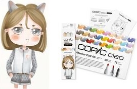 COPIC Ciao Mellow Palette Starter Layoutmarker-Set farbsortiert 1,0 + 6,0 mm, 1 Set (220750212)