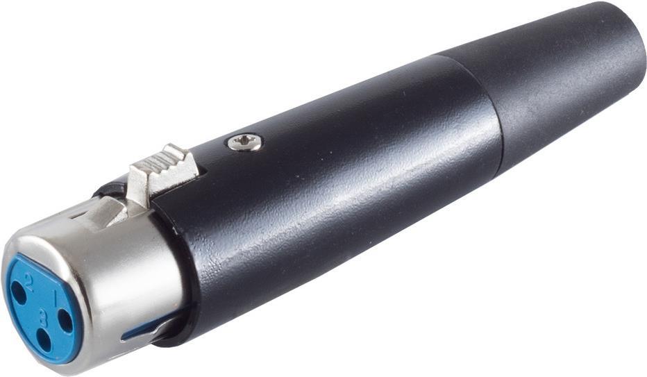 shiverpeaks ®-BASIC-S--XLR-Kupplung, Gehäuse schwarz (BS55025)