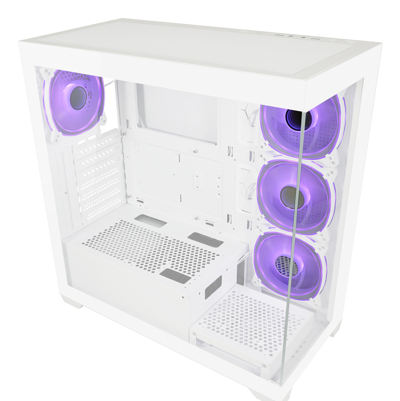 LC-Power Gaming 715W Midi-Tower ATX ARGB Weiß