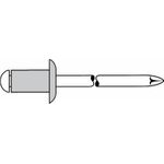 GESIPA Blindniet Alu./Stahl 4x8mm dxl f.4-5mm GESIPA Flachrundkopf (6300448)