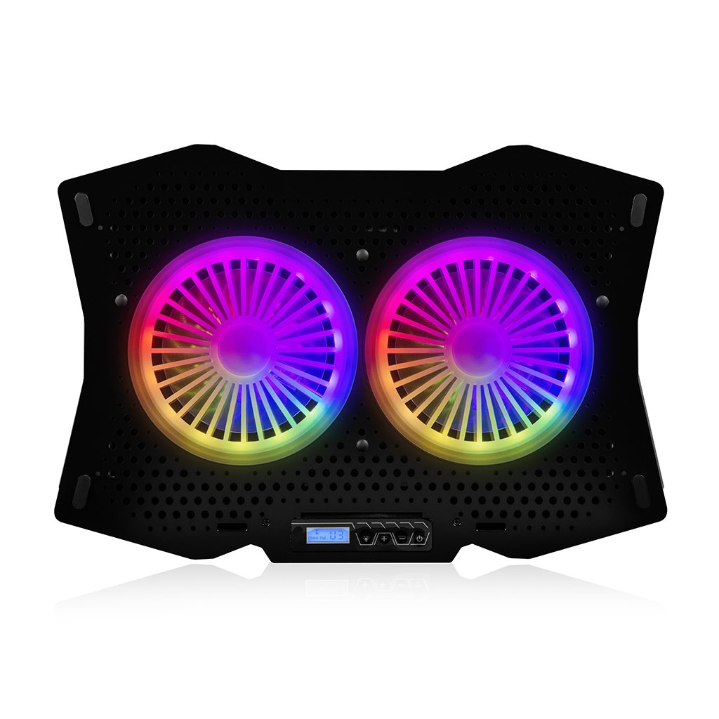 Modecom MC-CF18 RGB Laptop-Kühlpad 45,7 cm (18") 1200 RPM Schwarz