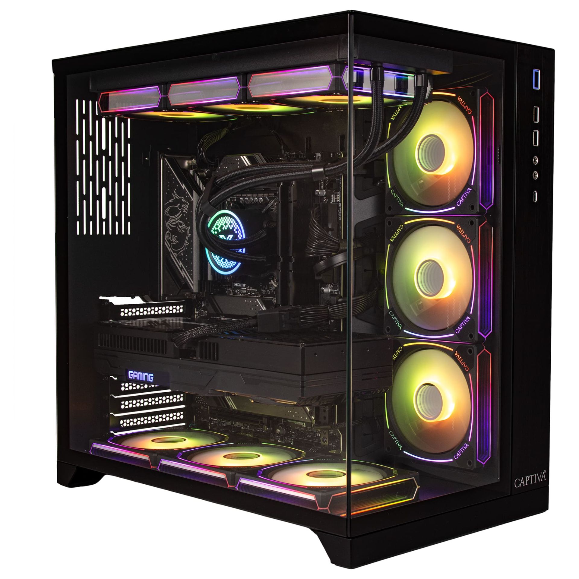 Captiva Highend Gaming PC R90-113 Ryzen 9 9900X RTX 5070 64GB DDR5 2TB SSD