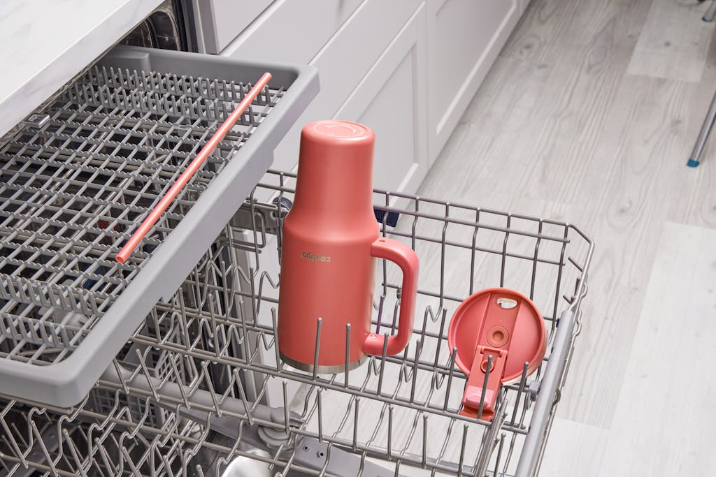 Contigo Thermalock Trinkhalmbecher 1,2 L Edelstahl Koralle