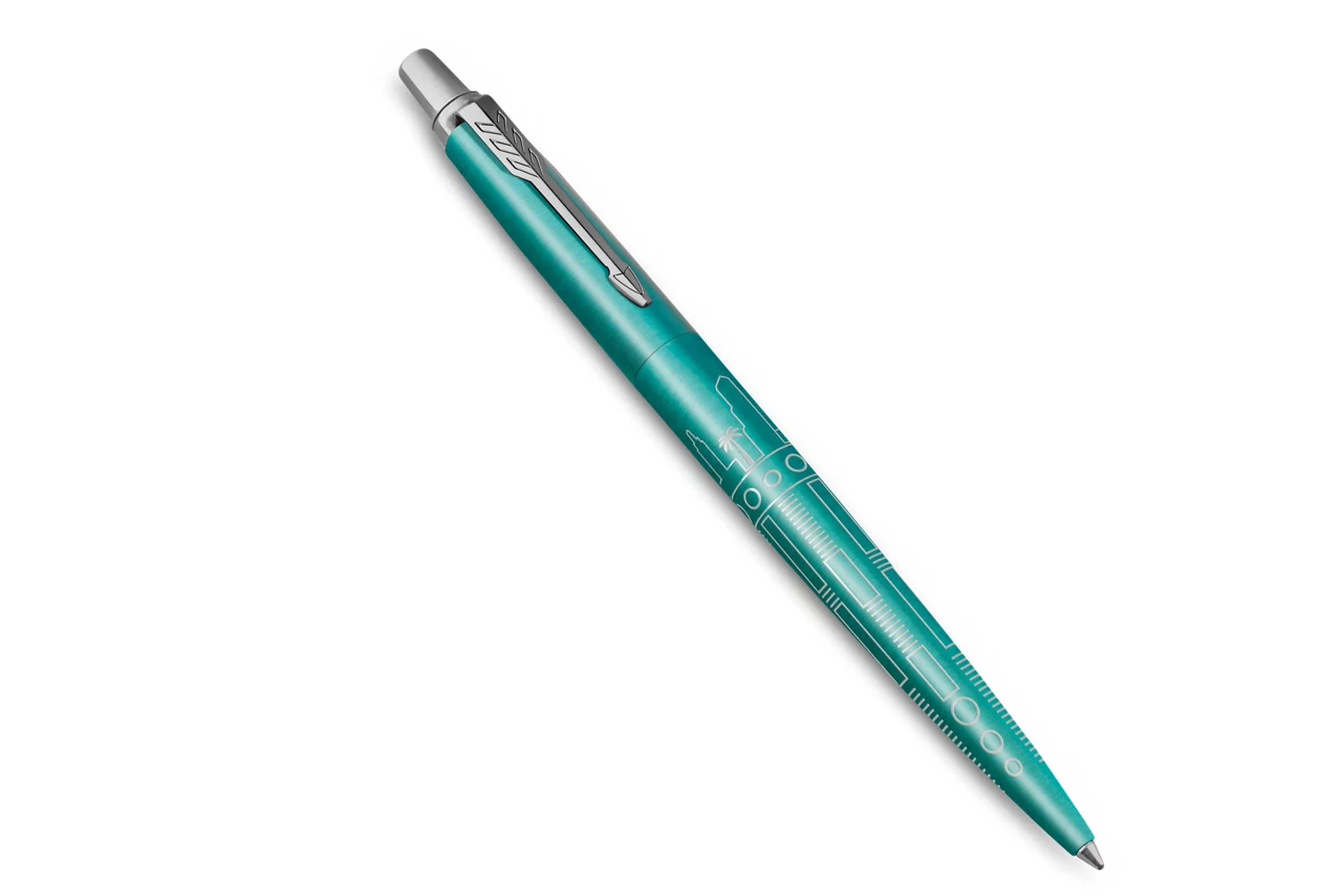 Parker Jotter Special Edition Miami Druckkugelschreiber Mittel Blau