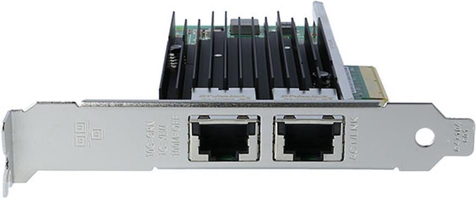 BlueLAN Converged Network Adapter X540-T2, Ethernet, FCoE, 10GbE Dual Port RJ45, Chipsatz: Intel X540, PCIe 2.0, x8 Lane, Betriebssystem: Windows, Linux, FreeBSD, Virtualisierung: VMware ESXi, Microsoft Hyper-V,KVM und Xen (BLCNADAC18)
