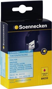 Soennecken Tintenpatrone 84152 wie Brother LC123M magenta (84152)