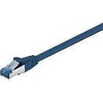 Wentronic Goobay CAT 6a Patchkabel, S/FTP (PiMF), Blau, 3 m - LSZH halogenfrei, Kupfer (93779)