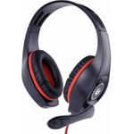 Gembird GHS-05-R Kopfhörer & Headset Kopfband 3,5-mm-Anschluss Schwarz - Rot (GHS-05-R)