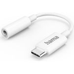 Hama Aux-Adapter USB-C - 3,5-mm-Klinke-Buchse, Weiß (00139540)