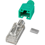 RJ45-Hirose Stecker STP, TM11 grün, 100 Stück, 3 Elemente, Cat. 5e Hersteller: HIROSE (H7540.8-100)